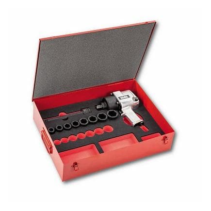 USAG U09280019 - ASSORTMENT WITH IMPACT WRENCH IN SHEET STEEL CASE (13 PCS.)