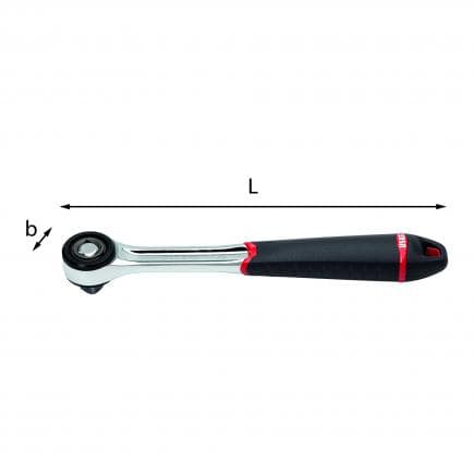 USAG U02370057 - Cliquet 1/2'' avec carré d'entraînement coulissant