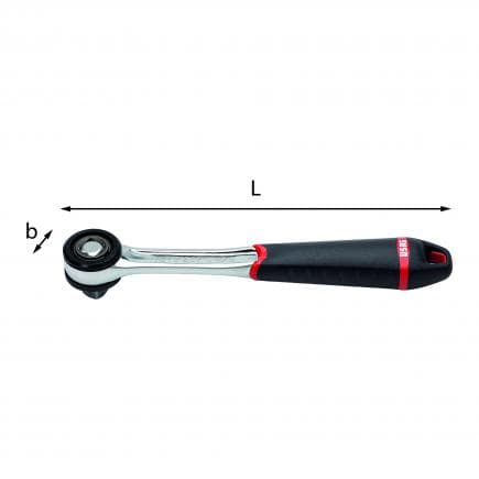 USAG U02370055 - Cliquet 3/8'' avec carré d'entraînement coulissant