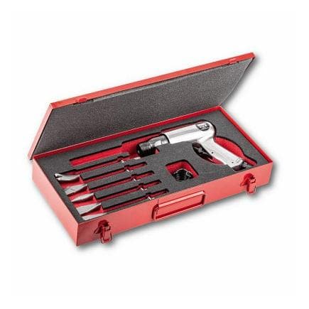 USAG U09180007 - Set of pneumatic hammer and chisels in metal case