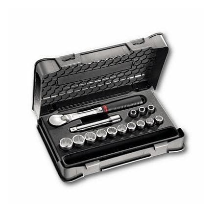USAG U06040303 - Assortiment en coffret ABS de douilles 12 pans (15 pièces)