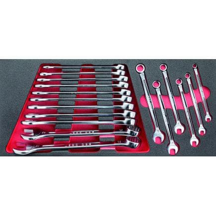USAG U05190921 - Assortiment de clés mixtes (17 pièces) module en mousse
