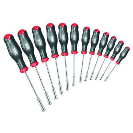 USAG U02990281 - JEU DE 12 CLÉS À DOUILLE 6 PANS AVEC POIGNÉE