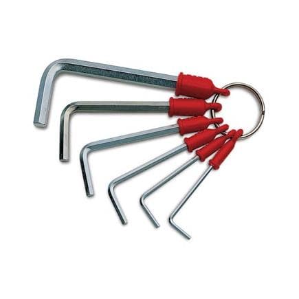 USAG U02800282 - Serie di 6 chiavi a brugola maschio esagonale con anello
