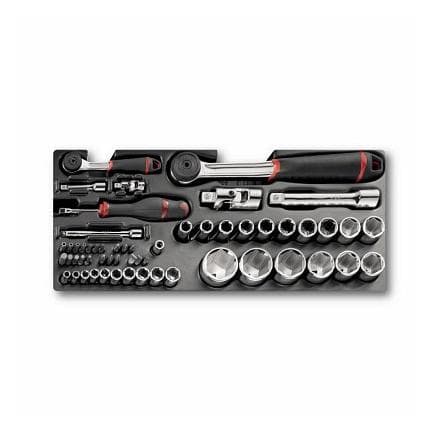USAG U05190839Q - Module vide pour assortiment de cliquet et douilles (56 pièces)