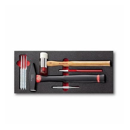 USAG U05190926Q - 519 M 382FV Modulo vuoto assortimento martello, mazzuola e scalpelli (7 pz)