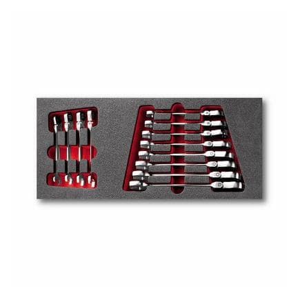 USAG U05190964Q - Module vide pour assortiment de clés mixtes à cliquet articulées (12 pièces)