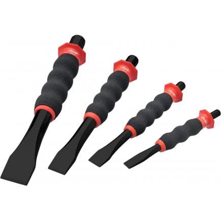 VIGOR V6220/4 - Jeu de burins plats (4 pcs.)