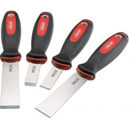 VIGOR V1283 - Jeu de grattoirs, acier inoxydable (4 pcs.)