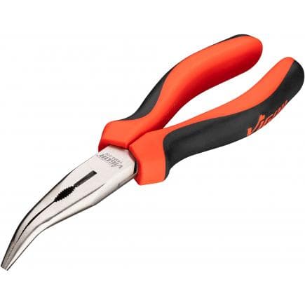 VIGOR V6503-200 - Pince demi-ronde, coudée 200mm