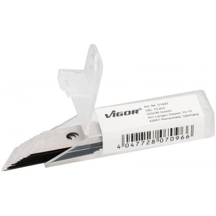 VIGOR V1447 - Lames de rechange trapézoïdales (10 pcs.)