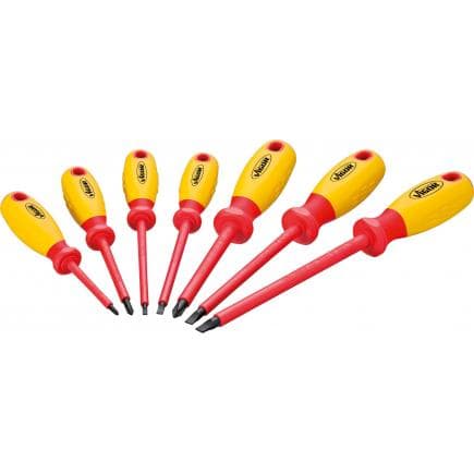 VIGOR V2027 - Jeu de tournevis à fente VDE (7 pcs.)