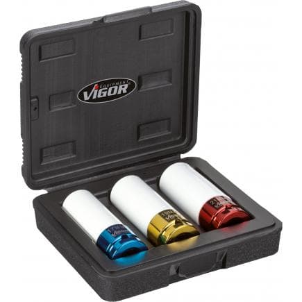 VIGOR V2522 - Jeu de douilles à chocs 1/2" (3 pcs.)