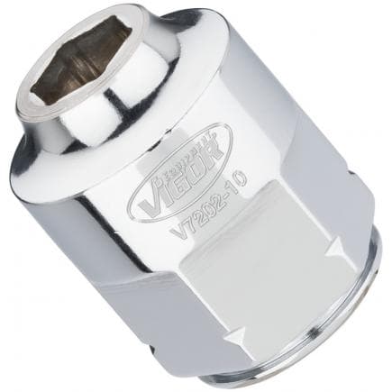 VIGOR V7202-9 - Douille à 6 pans, extra plate 1/2"