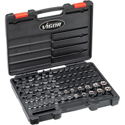 VIGOR V7920 - Jeu de douilles TORX® plus (75 pcs.)