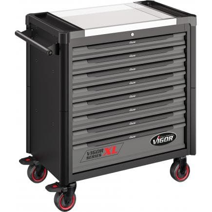 VIGOR V4481-X - Chariot à outils Série XL avec plan de travail en acier inoxydable (vide)