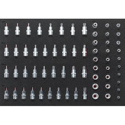 VIGOR V2837 - Jeu de douilles (64 pcs.)