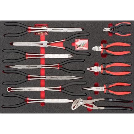 VIGOR V6815 - Jeu de pinces (34 pcs.)