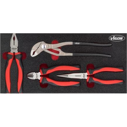 VIGOR V5633 - Jeu de pinces (4 pcs)