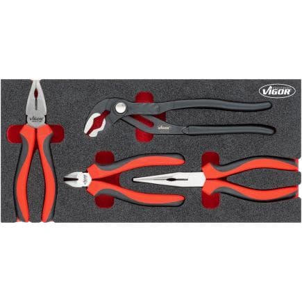 VIGOR V5633N - Jeu de pinces (4 pcs)