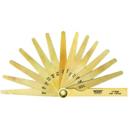 VOGEL 414105 - Brass feeler gauge set