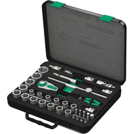 WERA 05003645001 - Jeu cliquet Speed et douille 1/2" métrique (37 pcs.)