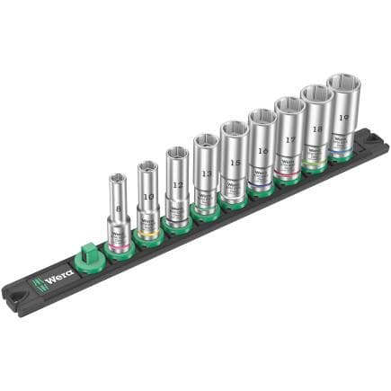 WERA 05005440001 - Barre magnétique pour douilles 3/8" longue (9 pcs.)