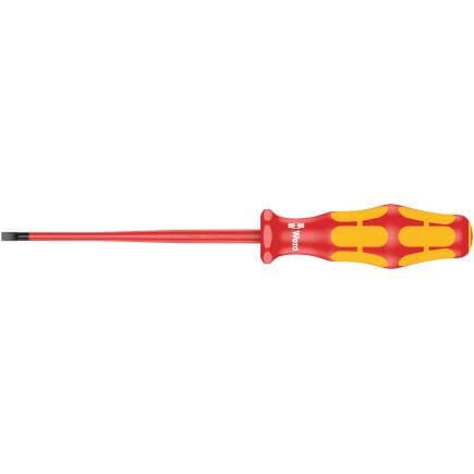 WERA 05006440001 - Tournevis VDE isolé pour vis à fente avec lame à diamètre réduit