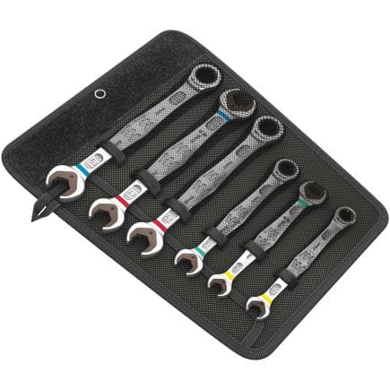 WERA 05020022001 - Jeu de clés mixtes à cliquet/clés double fourche (6 pcs.)