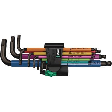 WERA 05022089001 - Jeu de clés mâles coudées métrique multicolore (9 pcs.)