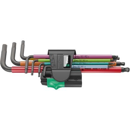 WERA 05022534001 - Jeu de clés mâles coudées métrique multicolour magnétique (7 pcs.)