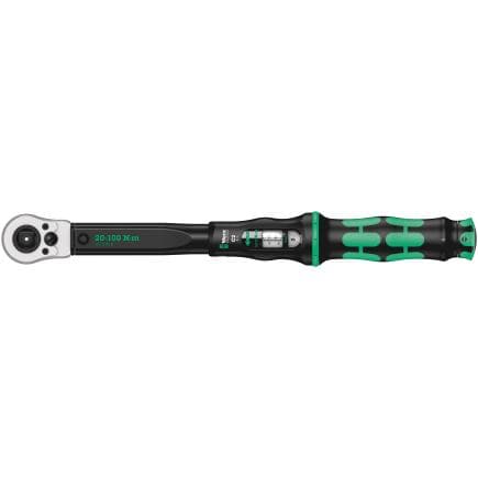 WERA 05075625001 - Clé dynamométrique réglable 1/2" pour serrage à droite et à gauche 20-100 Nm