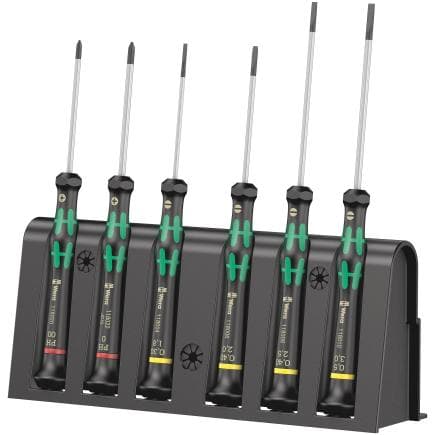 WERA 05118150001 - Jeu de tournevis électronicien avec rack (6 pcs.)