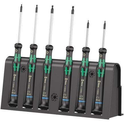 WERA 05118156001 - Jeu de tournevis électronicien avec rack (6 pcs.)