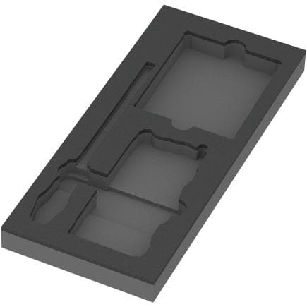 WERA 05137350001 - Insert en mousse pour jeu "Kraftform Kompakt et Tool-Check PLUS 1" (sans outils) 172 x 30 x 392 mm