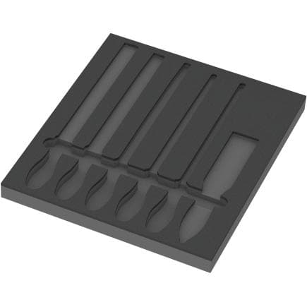 WERA 05137383001 - Insert en mousse pour jeu de limes "PFERD 1" (sans outils) 344 x 30 x 392 mm
