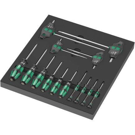 WERA 05150103001 - "Jeu de tournevis TORX® HF 1" in insert en mousse (14 pcs.)