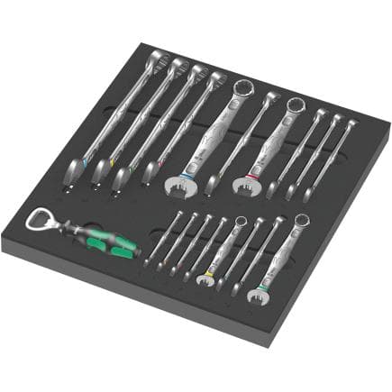 WERA 05150121001 - "Jeu 6003 Joker 1" in insert en mousse (19 pcs.)