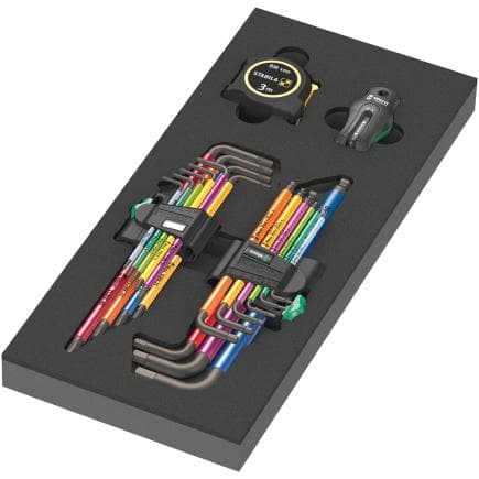 WERA 05150140001 - "Jeu de clés coudées 1" in insert en mousse (20 pcs.)
