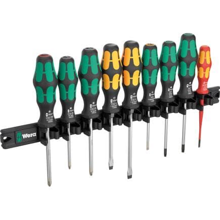 WERA 05051012001 - 9650 - Jeu de tournevis Kraftform avec bande magnétique (9 pcs.)