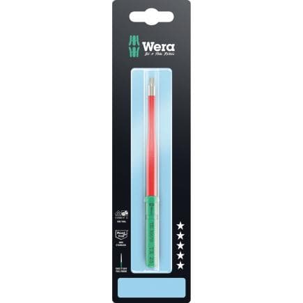 WERA 05006590001 - Kraftform Kompakt VDE 3067 iS TORX® Tournevis interchangeable en acier inoxydable pour vis TORX®