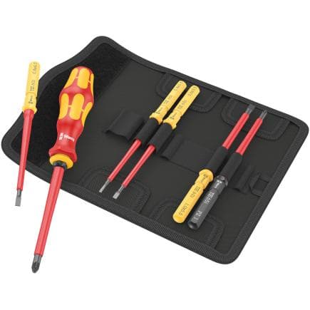 WERA 05006601001 - Kraftform Kompakt VDE et kit porte-embouts (7 pièces)