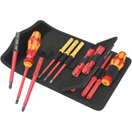 WERA 05006614001 - Kit d’embouts et de porte-embouts Kraftform Kompakt VDE Universal 2 (18 pièces)