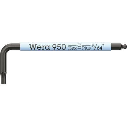 WERA 05022654001 - 950 SPKS - NoirLaser Multicolore Clé Allen en pouces