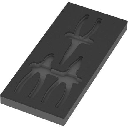 WERA 05137384001 - 9884 - Éponge thermoformée pour pinces KNIPEX Set VDE 1 (vide)
