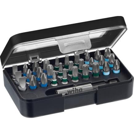 WIHA 41127 - Jeu d'embouts standard 1/4" en boîte avec clip ceinture (31 pcs.)