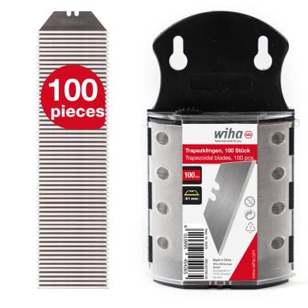WIHA 45426 - Jeu de 100 lames trapézoidales