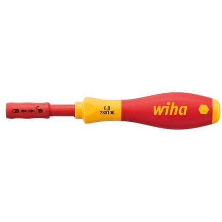 WIHA 34577 - Tournevis électrique avec porte-embout SoftFinish® 1000V slimVario pour slimBit