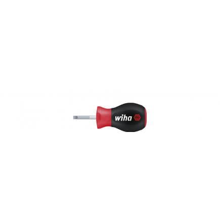 WIHA 26964 - Tournevis SoftFinish® à fente avec lame ronde courte