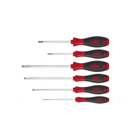 WIHA 07152 - Jeu de tournevis SoftFinish® à fente Phillips (6 pcs.)